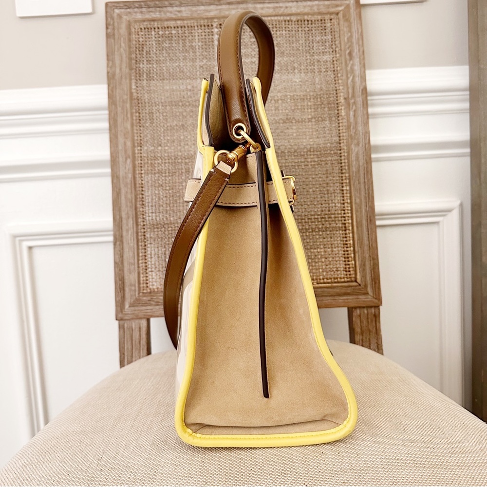 Tory Burch Lee Radziwill Raincoat Double Bag Satchel - Picture 5 of 16